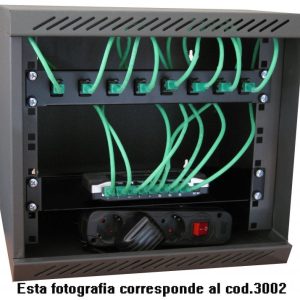 3026 - KIT MINImural 12" 16 puestos UTP CAT.6 GIGABIT"