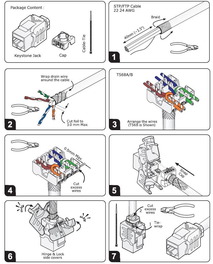 2701 - CONECTOR HEMBRA OPTILAN® FTP RJ45 CAT.6A - Imagen 4