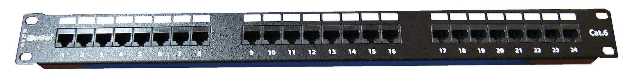 2750 - PANEL OPTILAN® UTP 24 PORTS RJ45 CAT.6 1U - Imagen 3