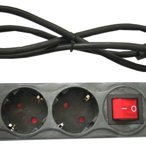 3023 - Regleta electróctrica 3 schuckos con interruptor