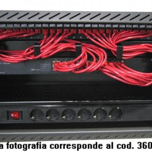 3603 - KIT MURAL 19" 6U 24 puestos UTP CAT.6  GIGABIT"